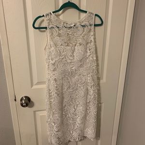 White Short Lace Dress